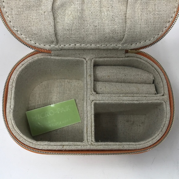 Louenhide Travel Jewellery Case, Travel Size - Orange/Light Gold - Picture 7 of 11